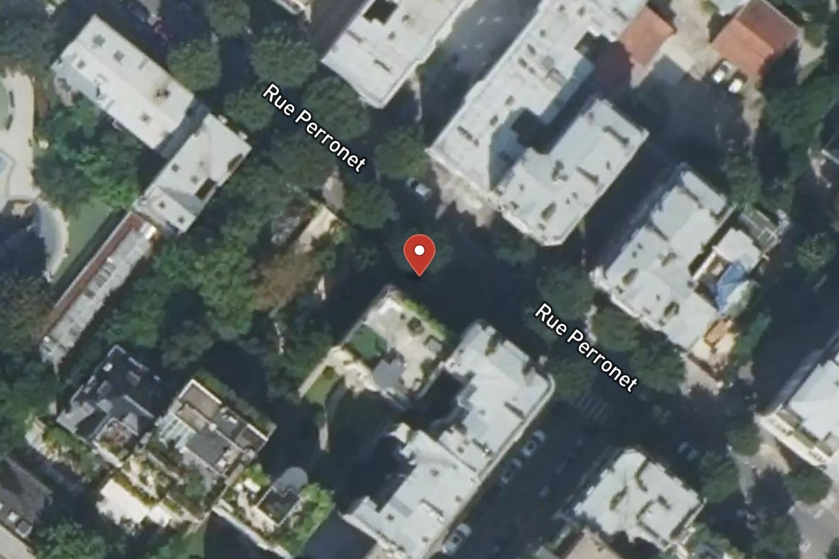 Vue satellite — 117 Rue Perronet