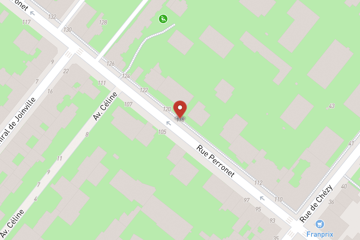Plan de situation — 118 Rue Perronet