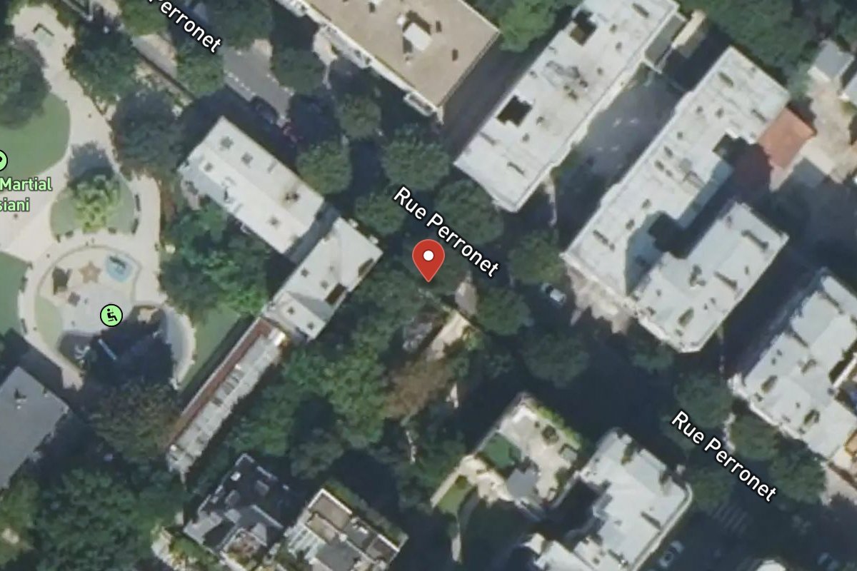 Vue satellite — 119 Rue Perronet
