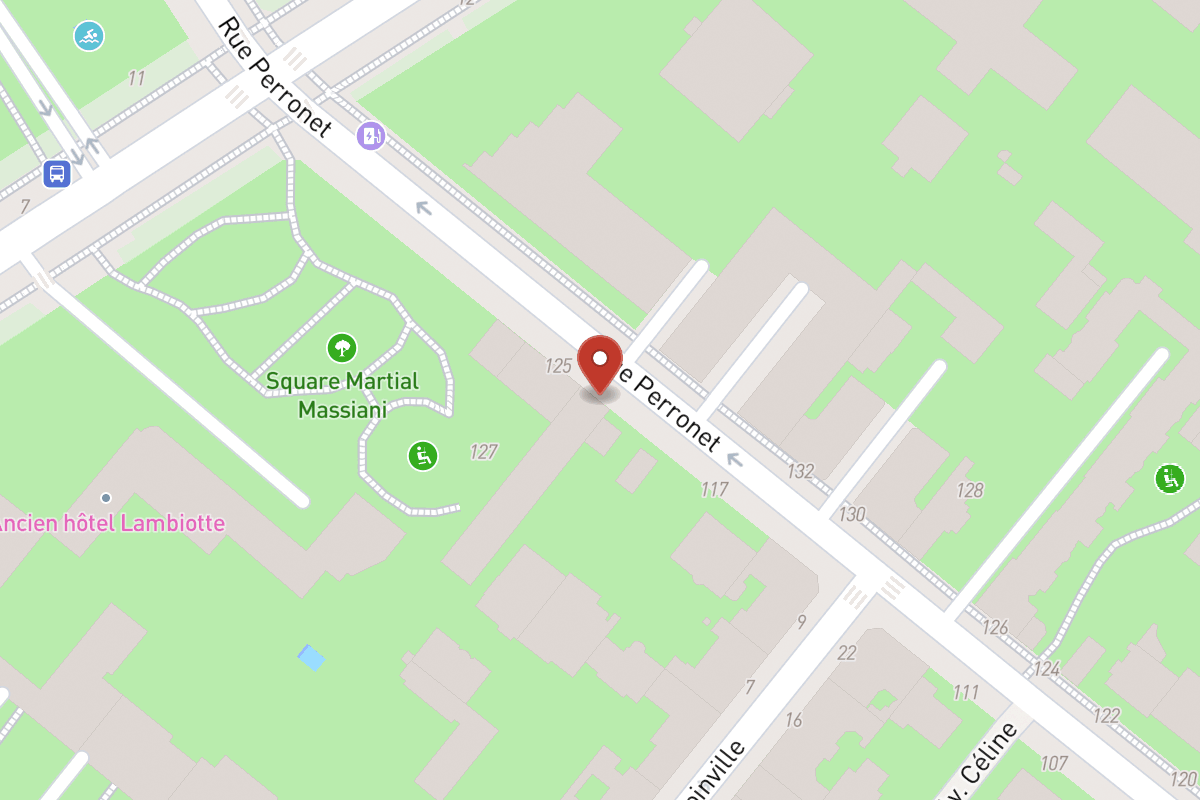 Plan de situation — 121 Rue Perronet