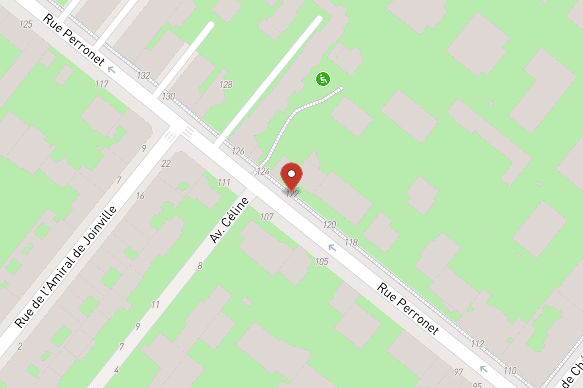 Plan de situation — 122 Rue Perronet