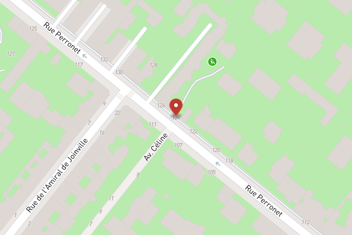 Plan de situation — 124 Rue Perronet