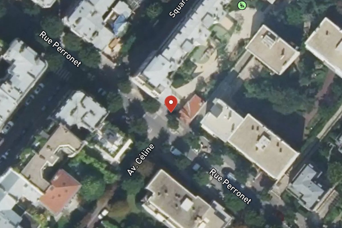 Vue satellite — 124 Rue Perronet