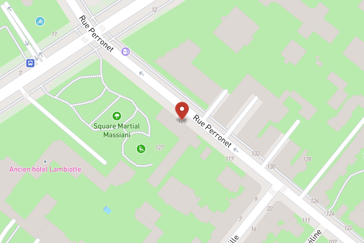 Plan de situation — 125 Rue Perronet