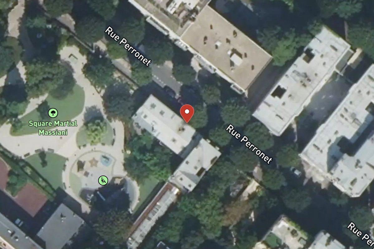 Vue satellite — 125 Rue Perronet
