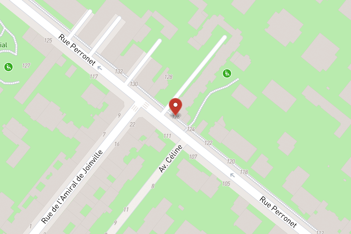 Plan de situation — 126 Rue Perronet