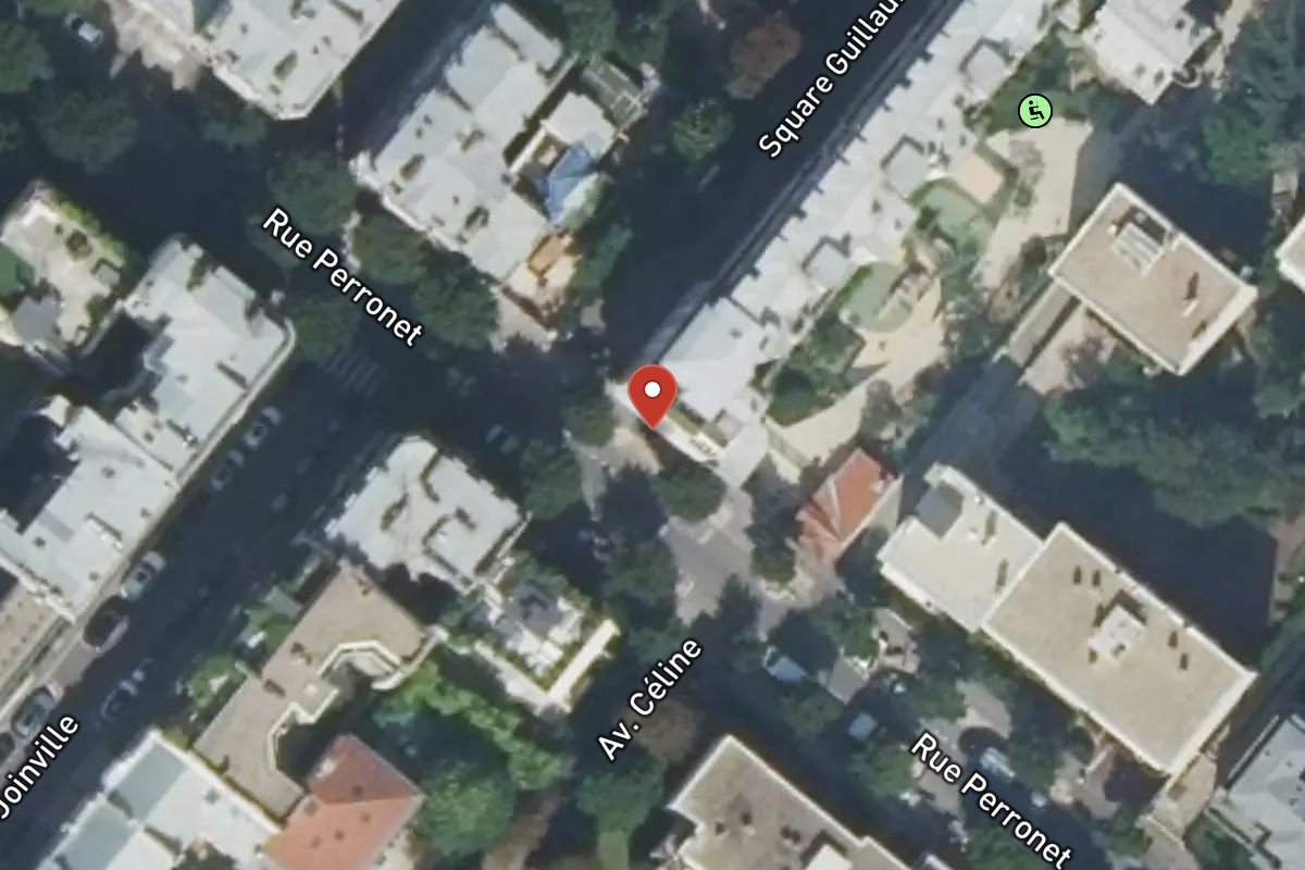 Vue satellite — 126 Rue Perronet