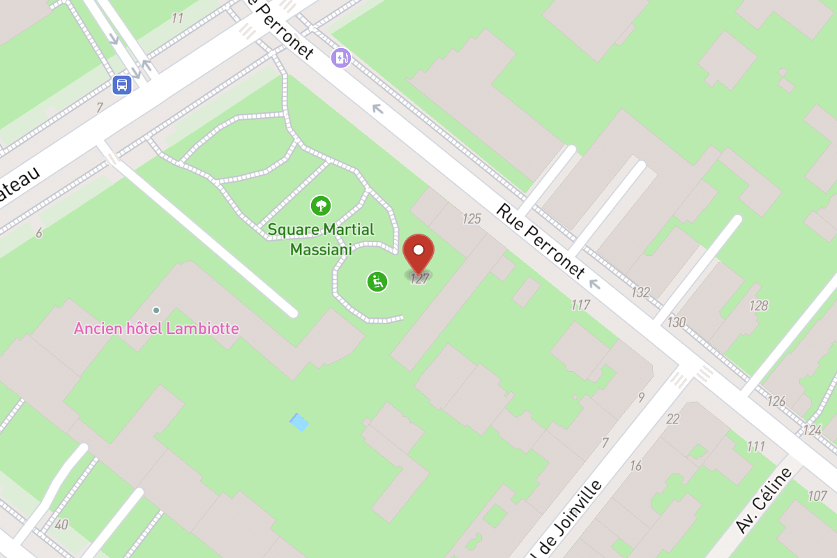 Plan de situation — 127 Rue Perronet