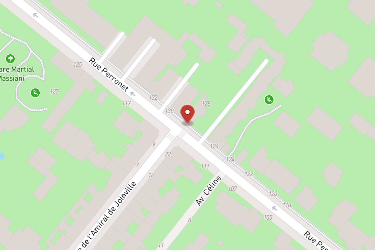 Plan de situation — 128 Rue Perronet