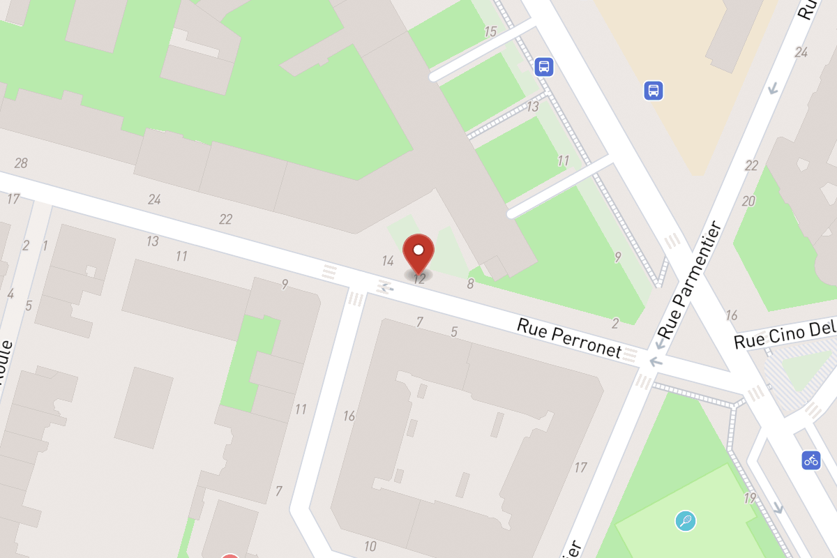 Plan de situation — 12 Rue Perronet