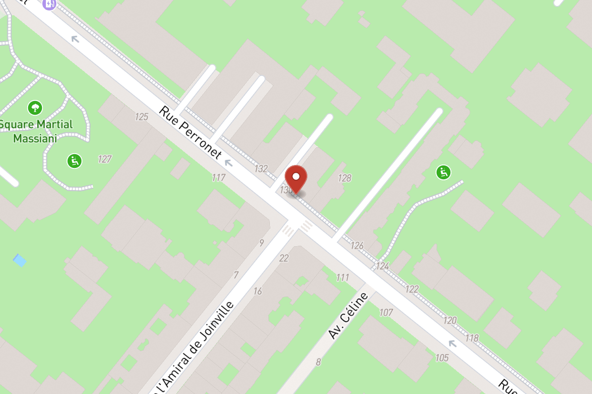 Plan de situation — 130 Rue Perronet