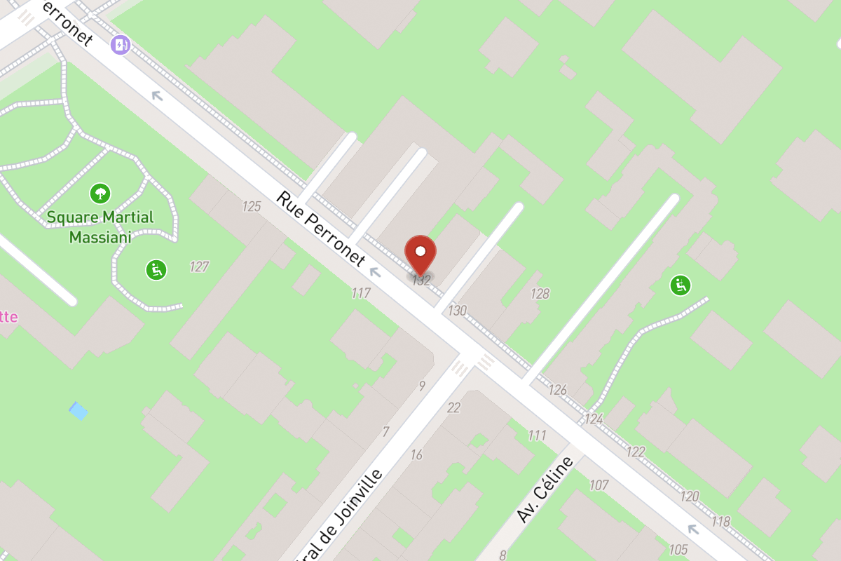 Plan de situation — 132 Rue Perronet