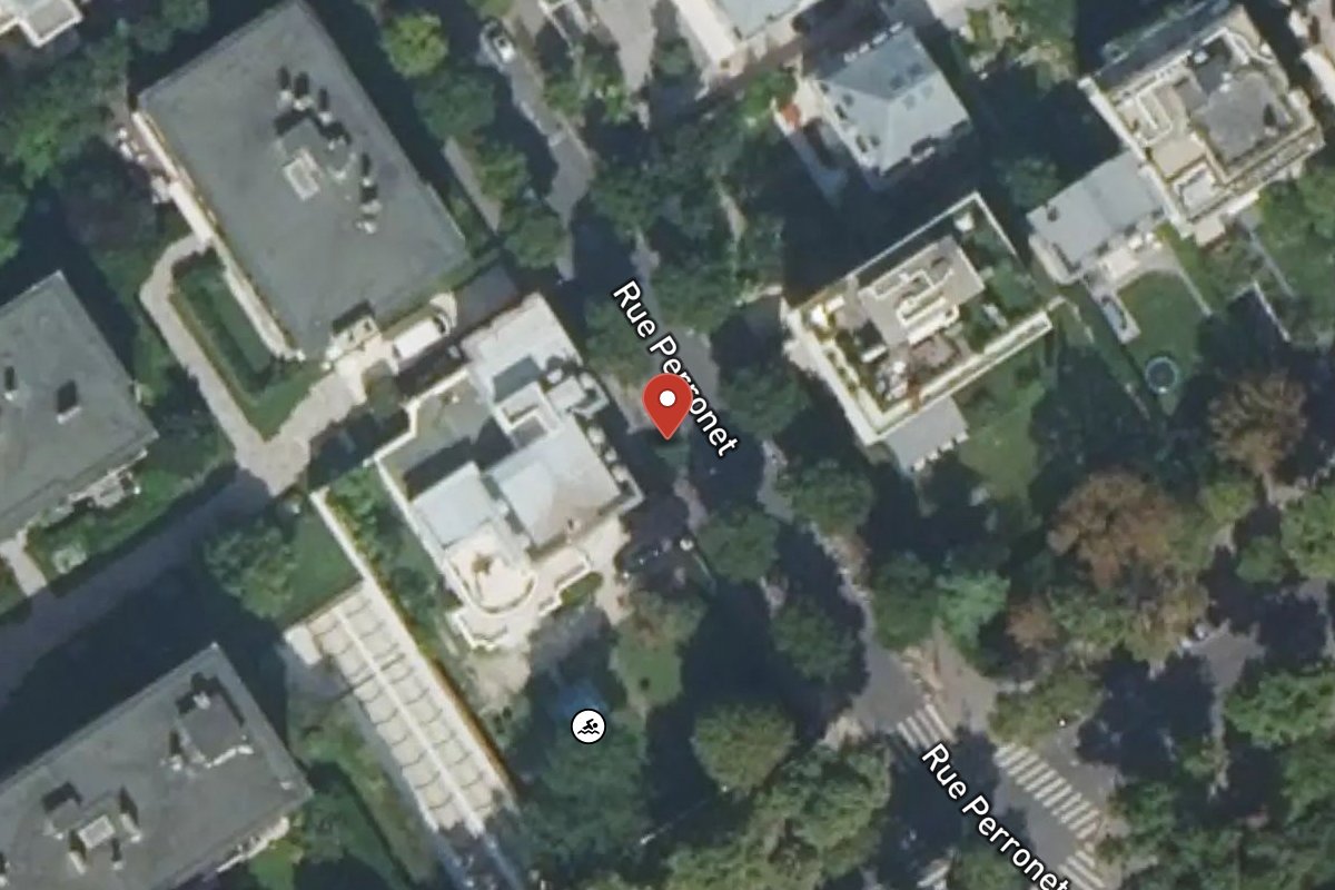 Vue satellite — 133 Rue Perronet