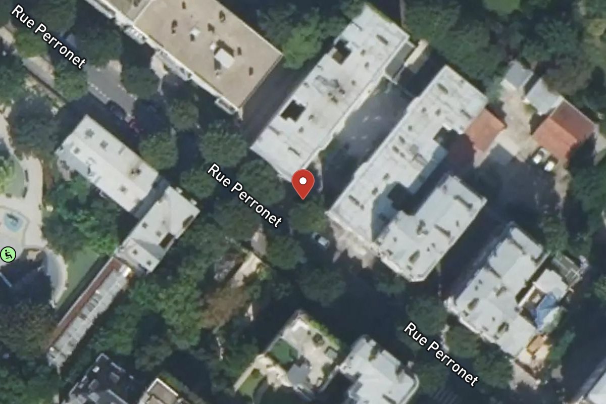 Vue satellite — 134BIS Rue Perronet