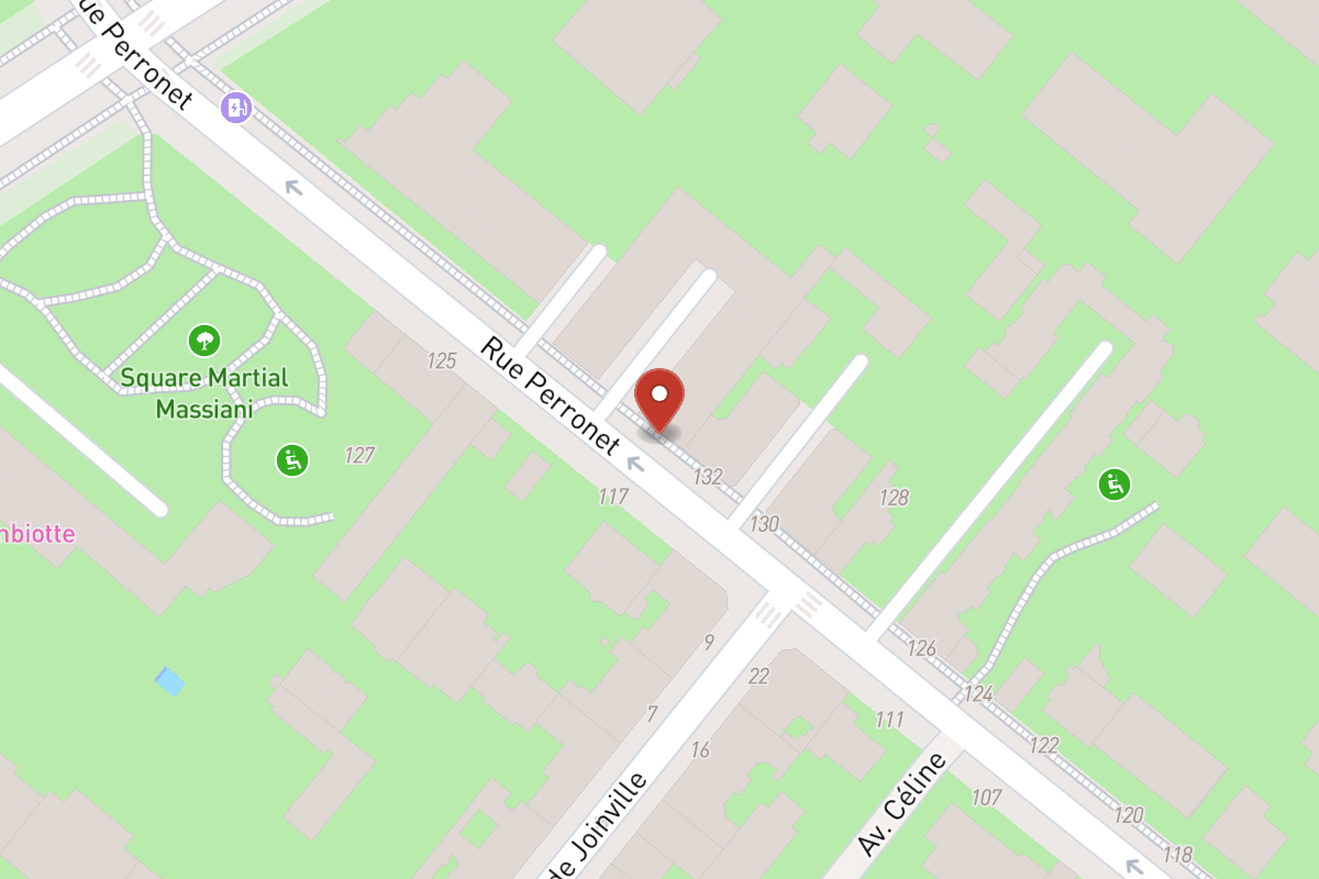 Plan de situation — 134 Rue Perronet