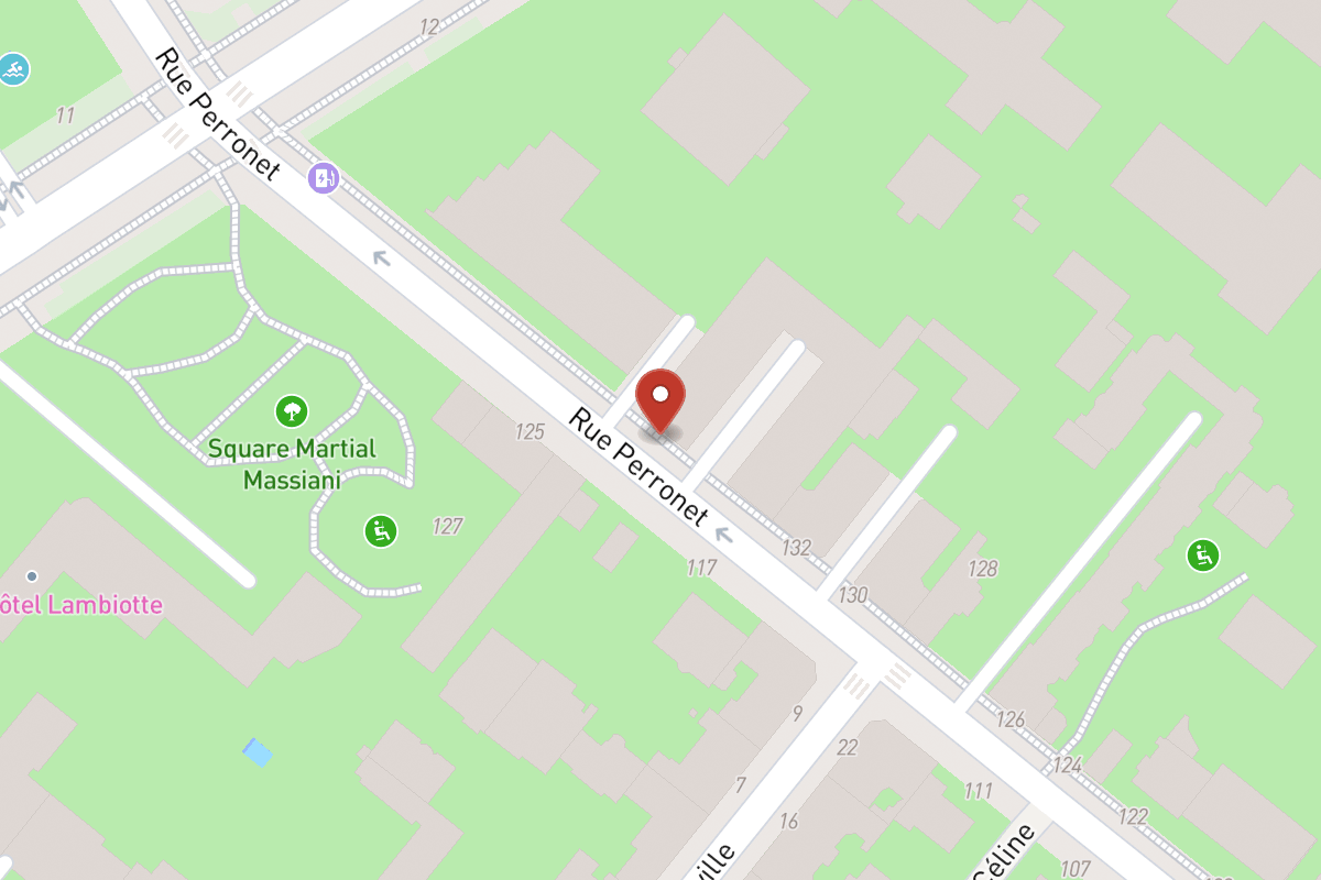 Plan de situation — 136 Rue Perronet