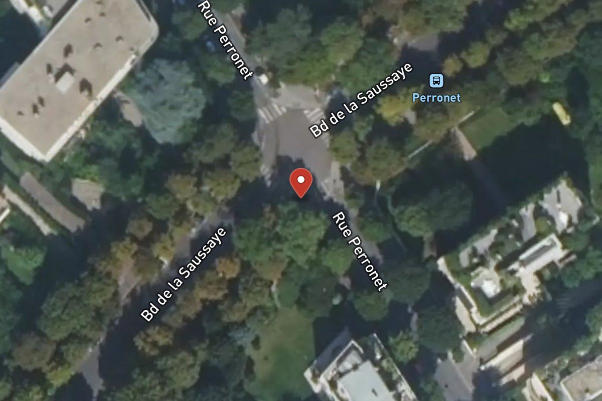 Vue satellite — 141 Rue Perronet