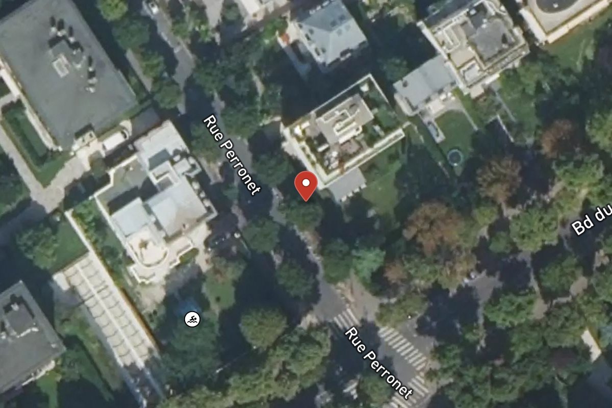 Vue satellite — 144 Rue Perronet
