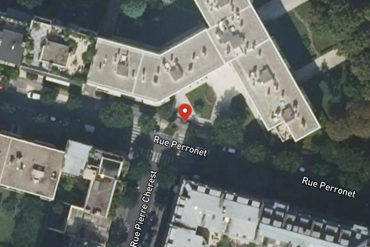 Vue satellite — 14 Rue Perronet