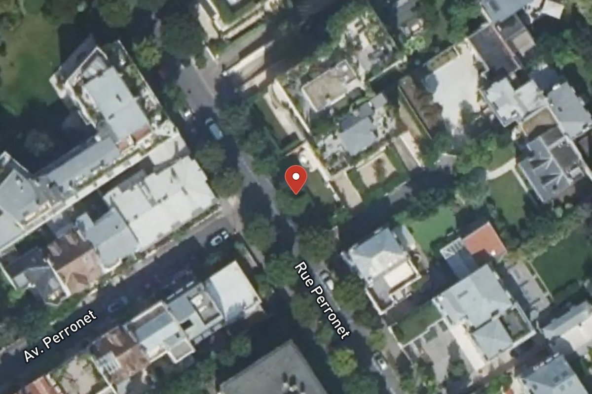 Vue satellite — 152BIS Rue Perronet