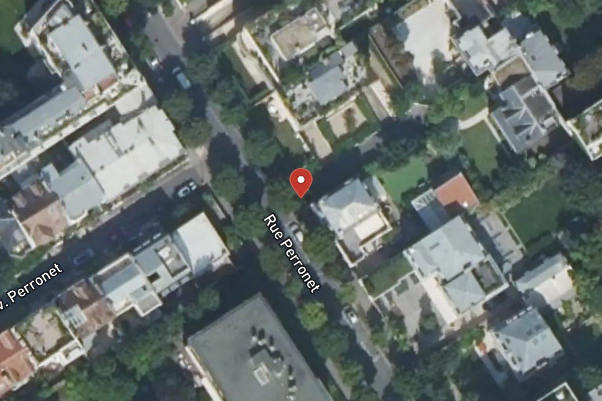 Vue satellite — 152 Rue Perronet