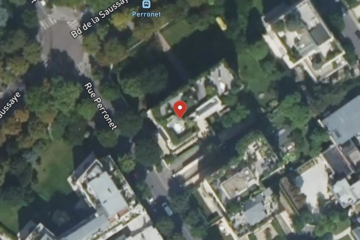 Vue satellite — 156 Rue Perronet