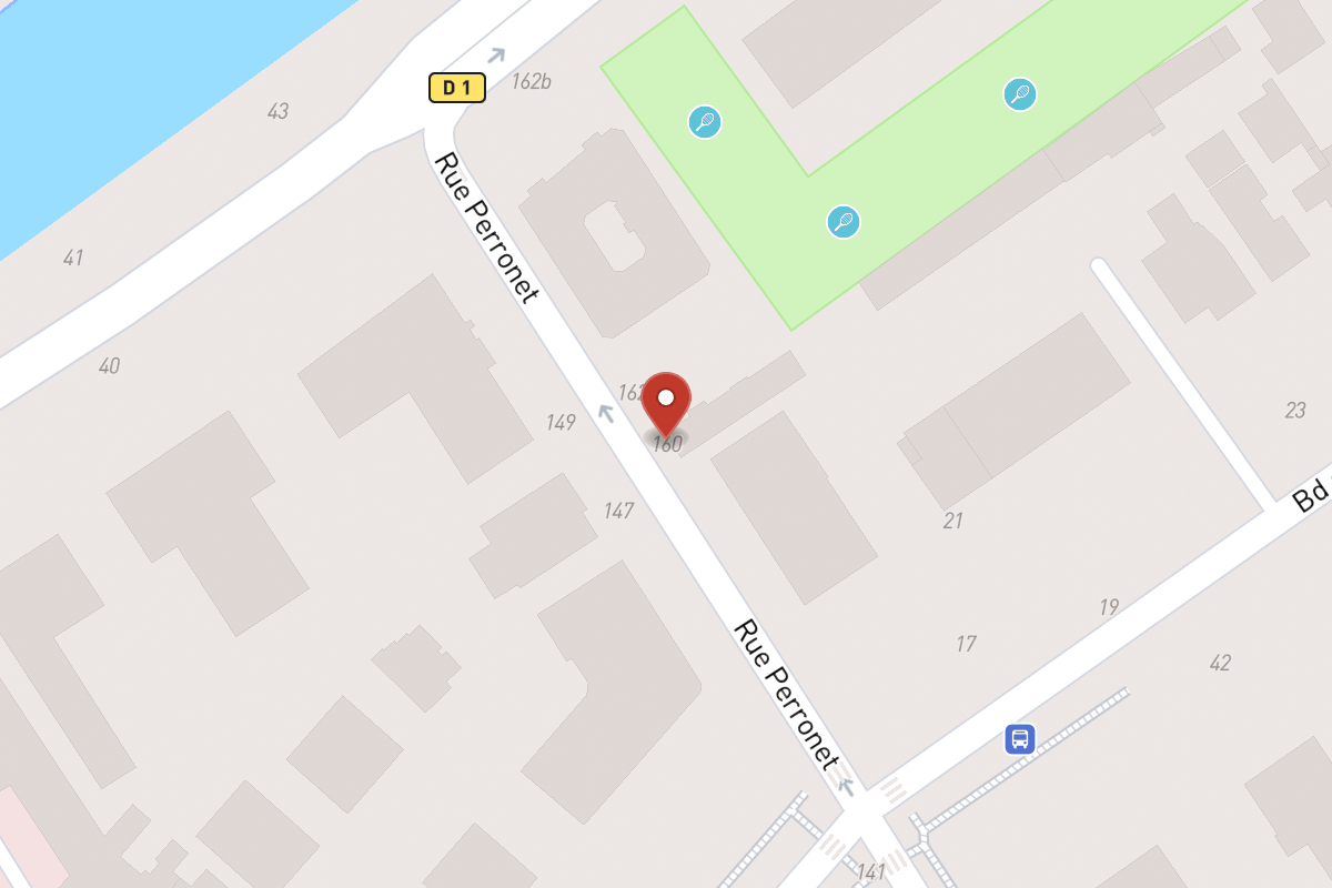 Plan de situation — 160 Rue Perronet