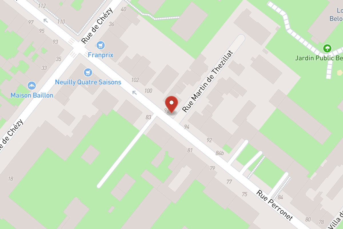 Plan de situation — 162A Rue Perronet