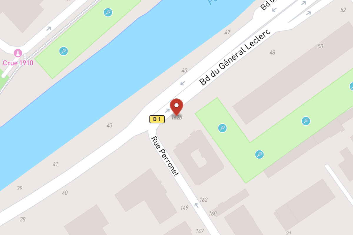Plan de situation — 162B Rue Perronet