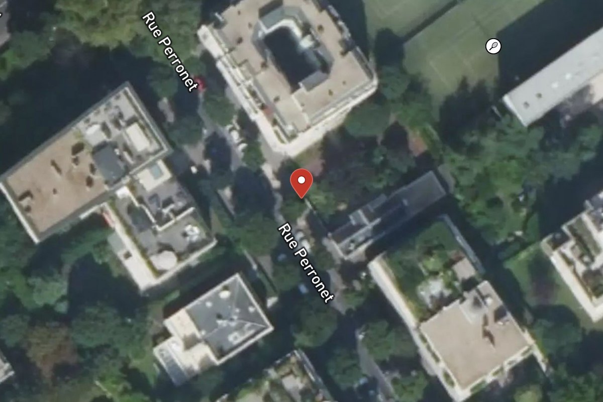 Vue satellite — 162 Rue Perronet