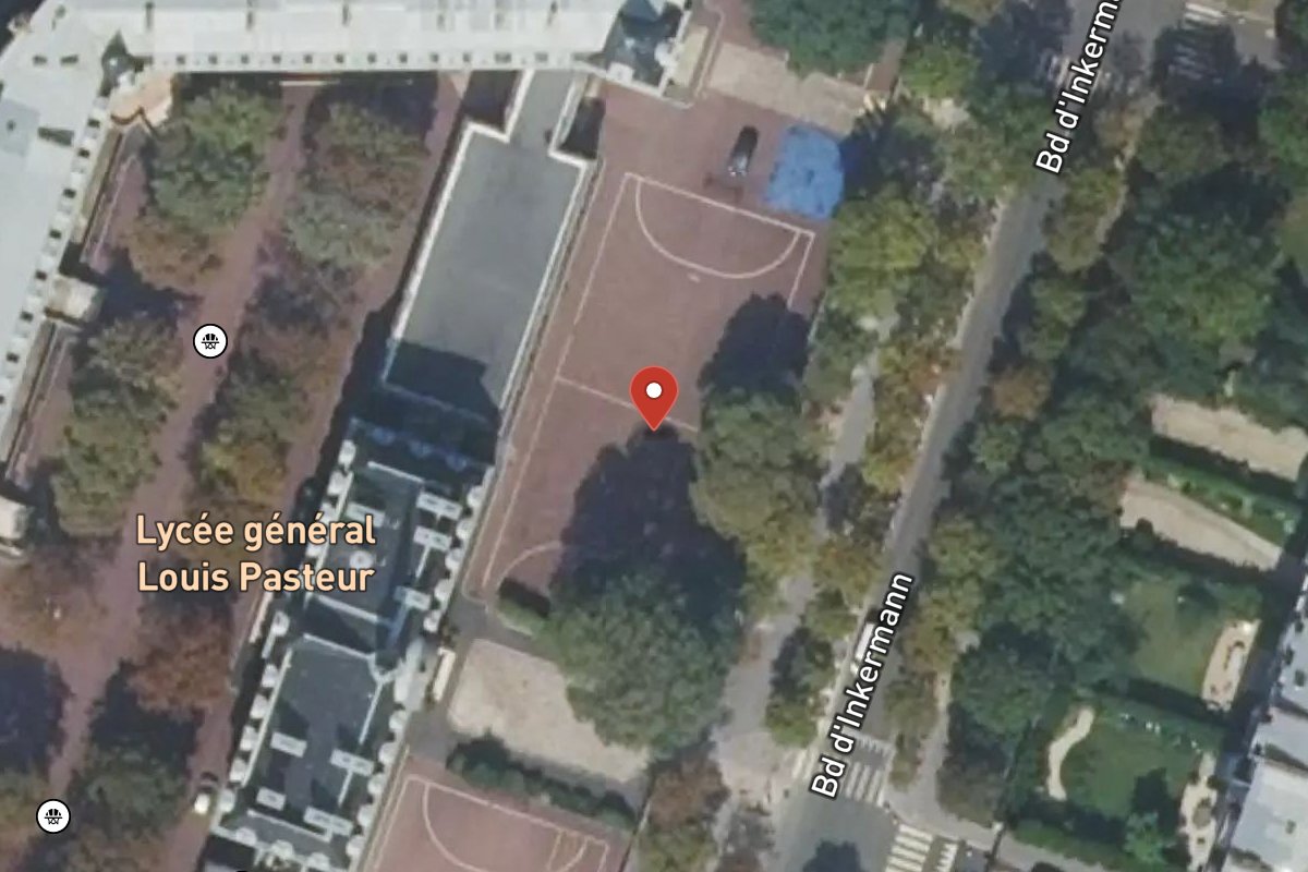 Vue satellite — 1 Rue Perronet