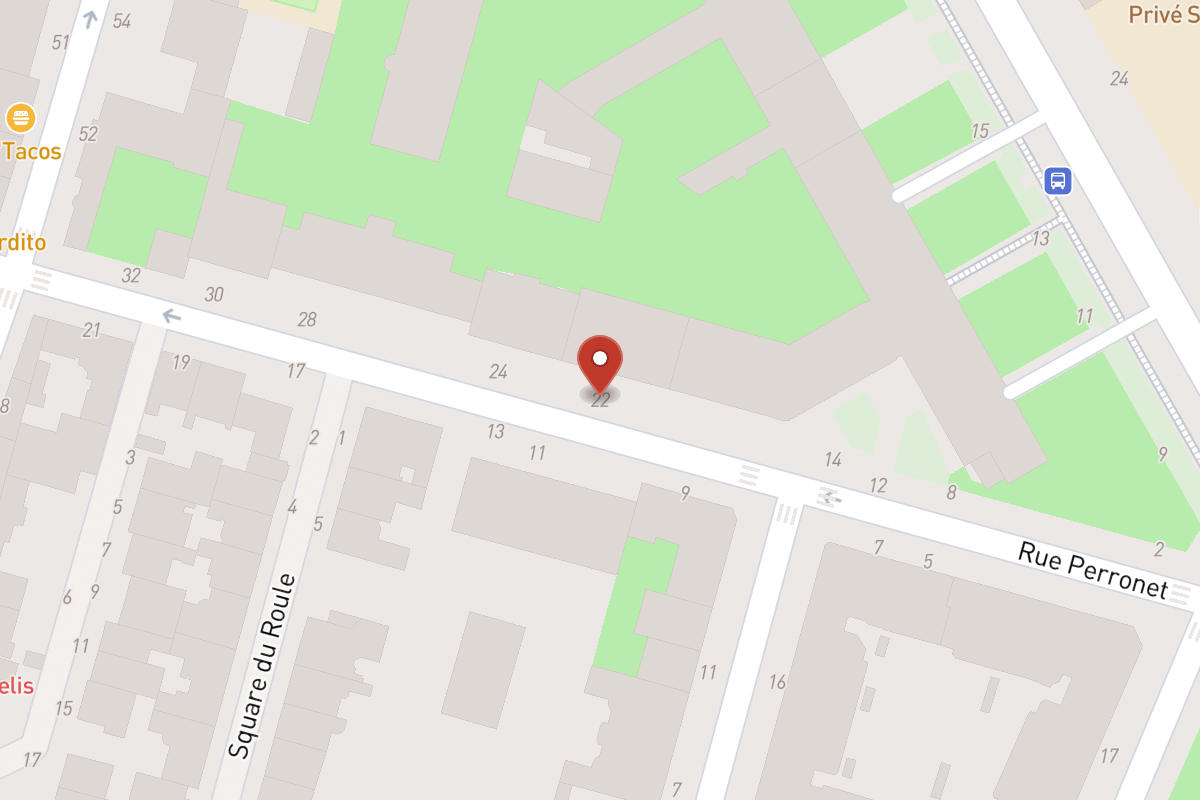 Plan de situation — 22 Rue Perronet