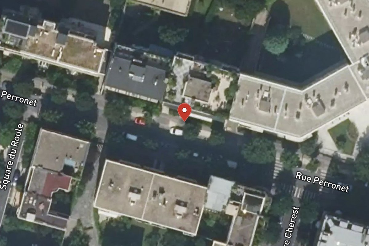 Vue satellite — 22 Rue Perronet