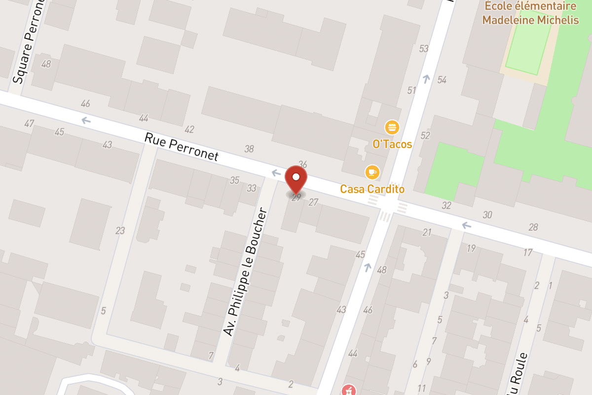 Plan de situation — 29 Rue Perronet
