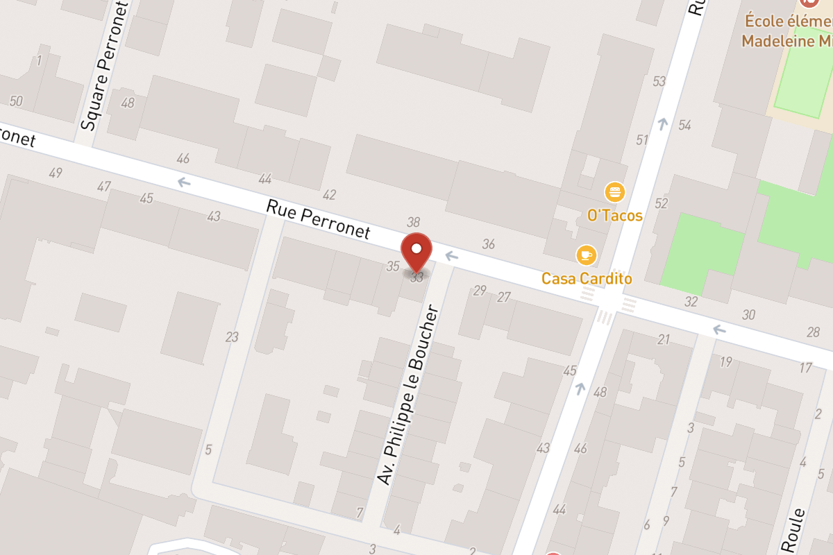 Plan de situation — 33 Rue Perronet