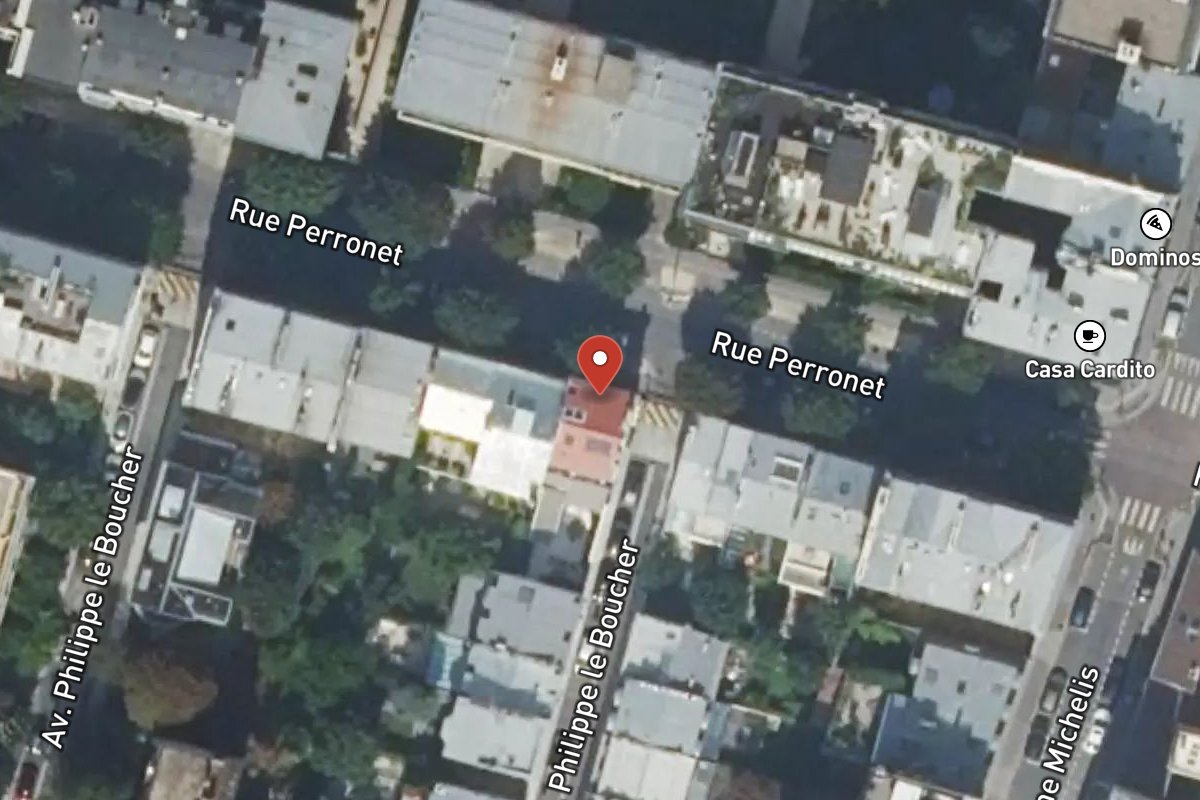 Vue satellite — 33 Rue Perronet