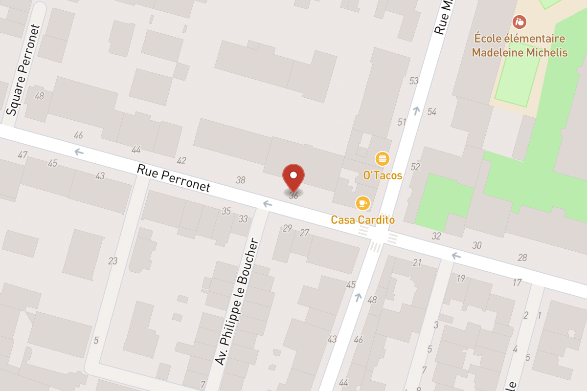 Plan de situation — 36 Rue Perronet