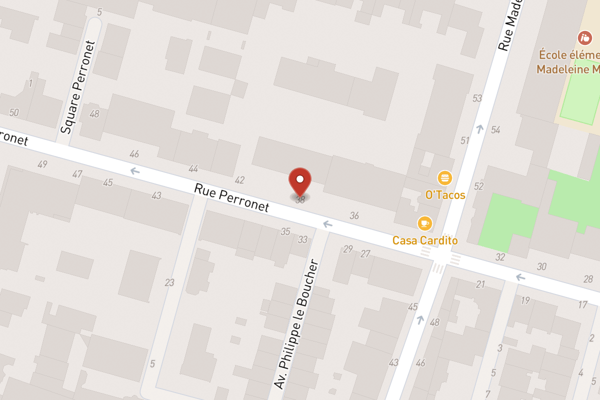 Plan de situation — 38 Rue Perronet