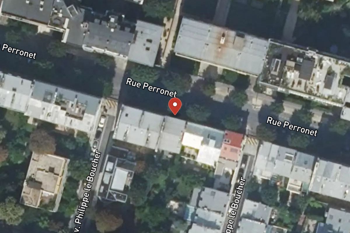 Vue satellite — 39 Rue Perronet