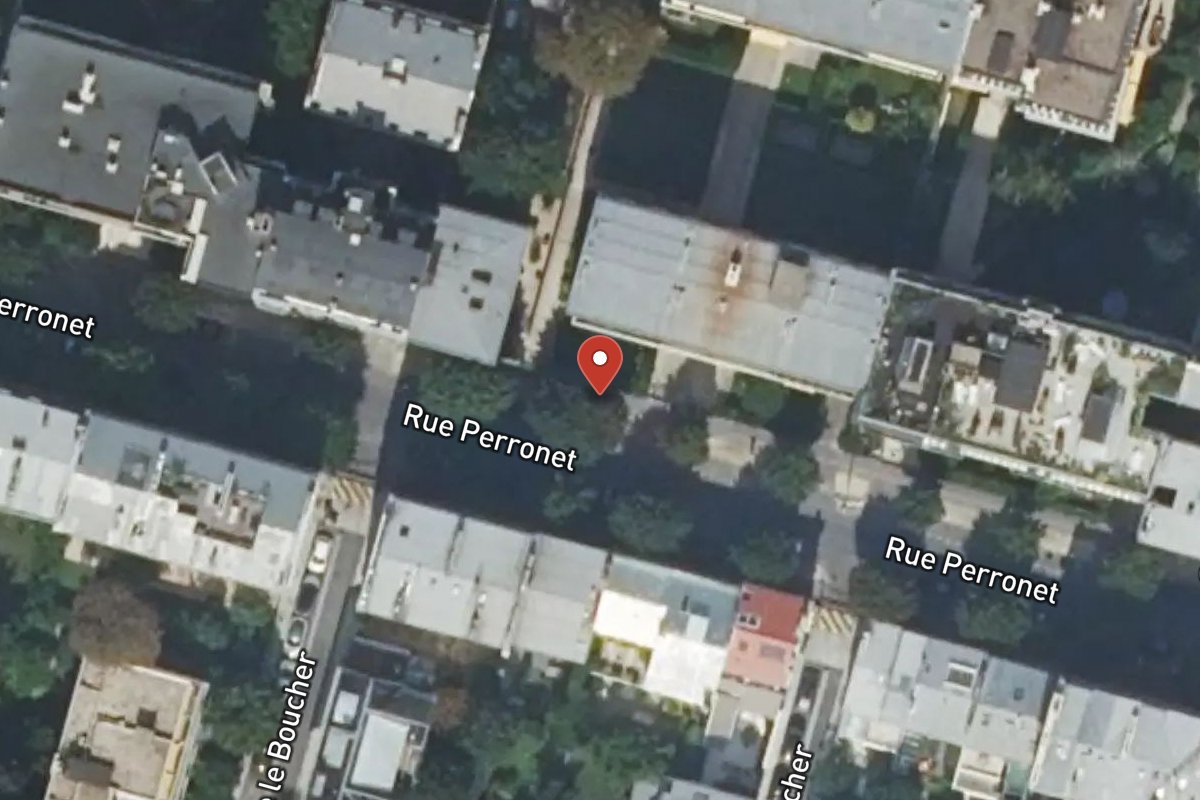 Vue satellite — 40 Rue Perronet
