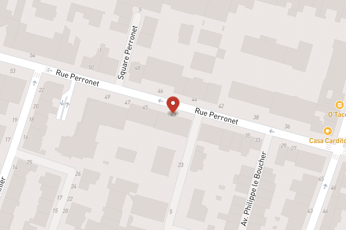 Plan de situation — 43 Rue Perronet