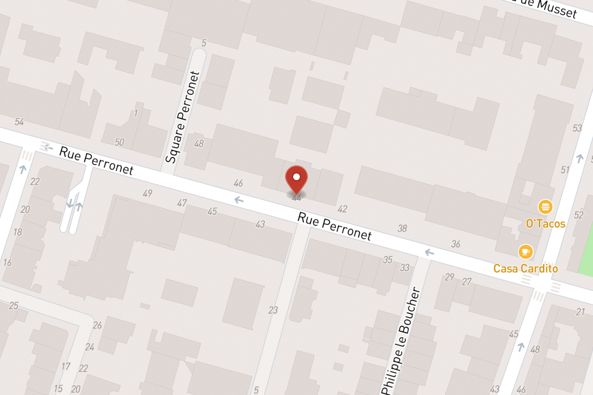Plan de situation — 44 Rue Perronet