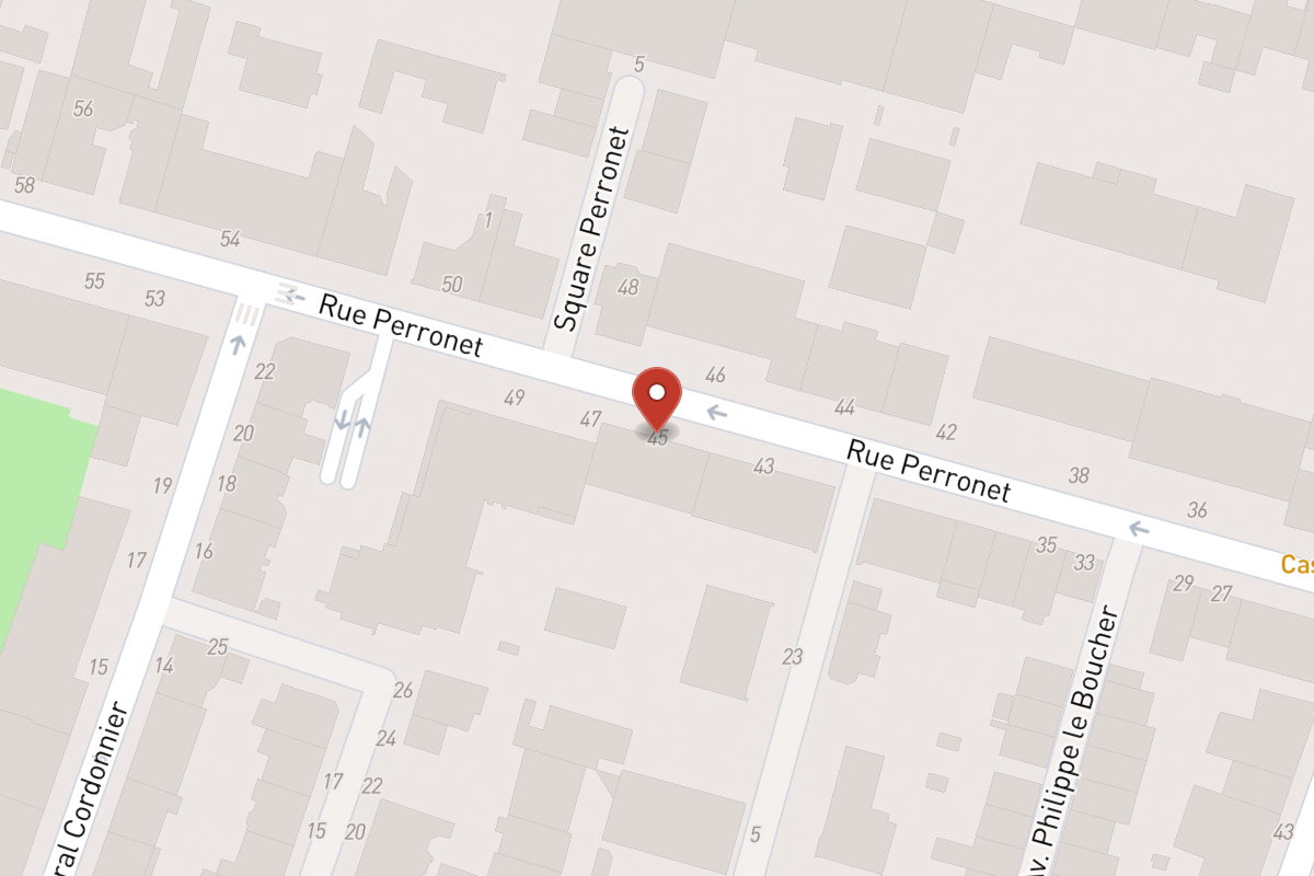 Plan de situation — 45 Rue Perronet