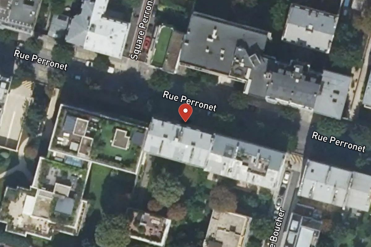 Vue satellite — 45 Rue Perronet