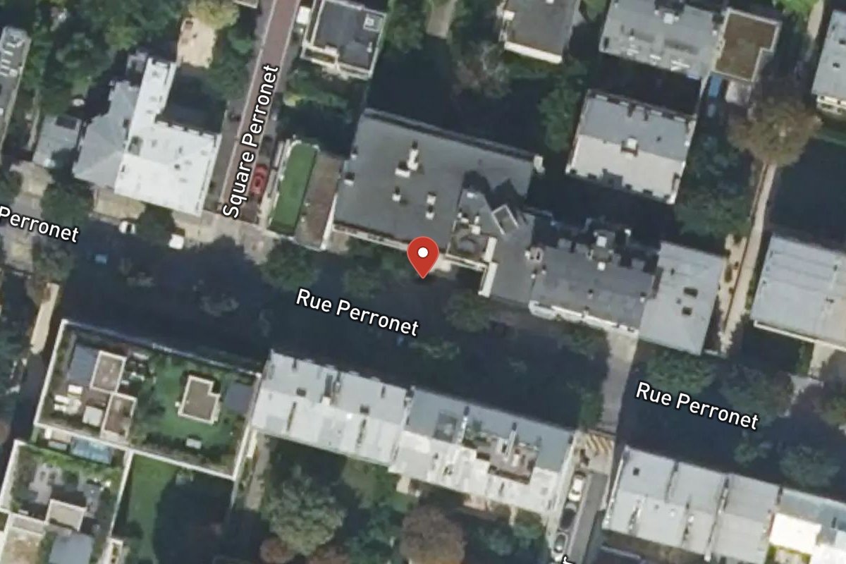 Vue satellite — 46 Rue Perronet