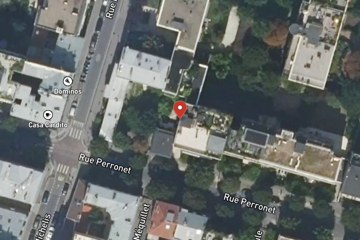 Vue satellite — 4 Rue Perronet