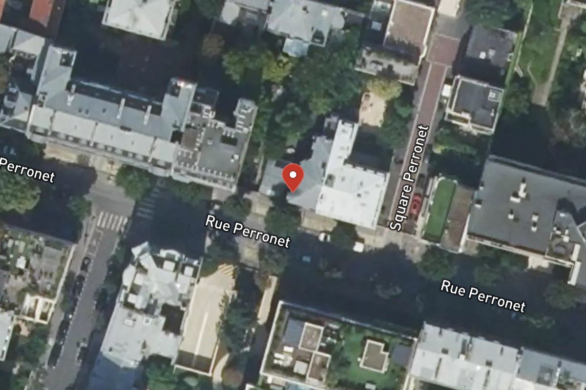 Vue satellite — 50 Rue Perronet
