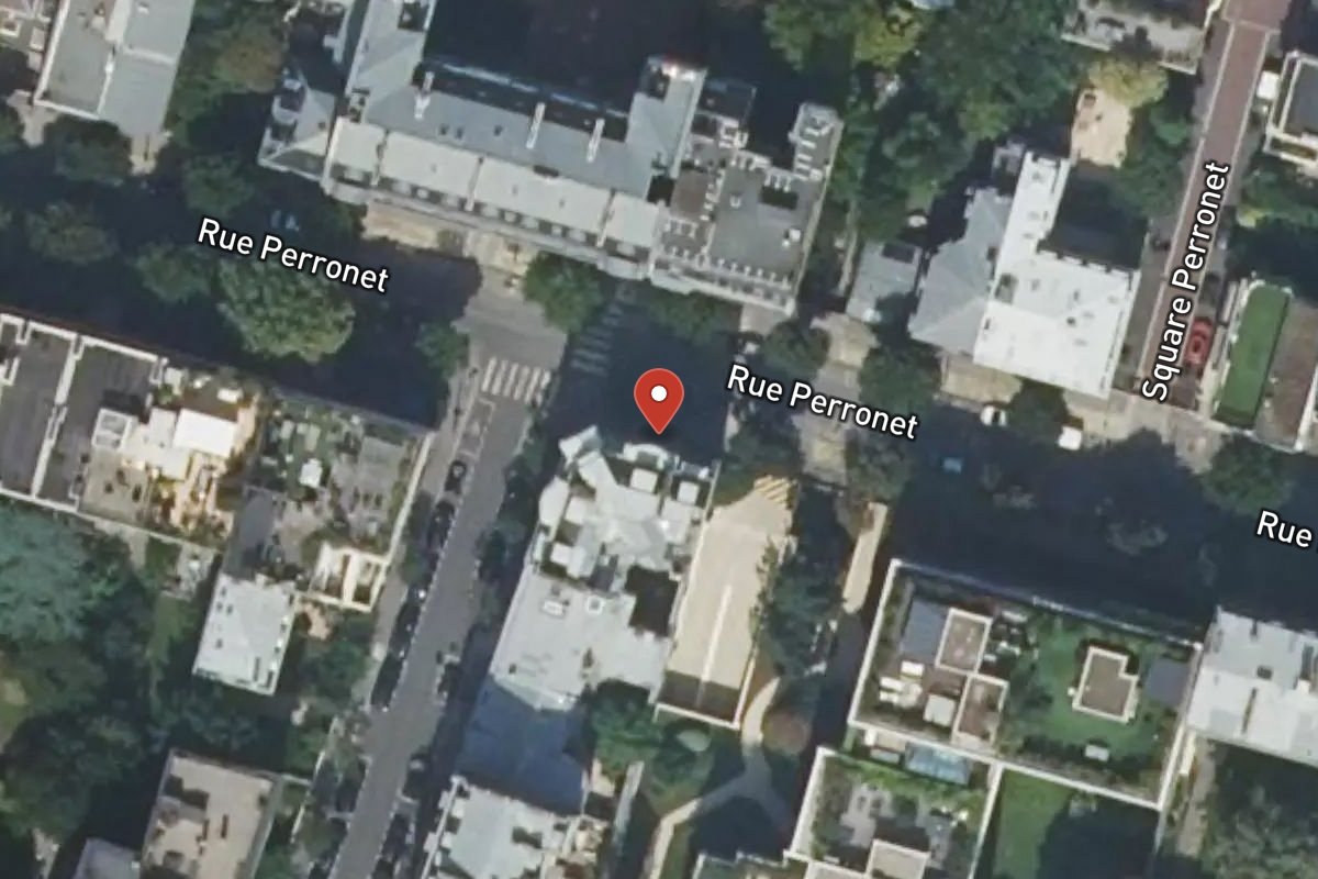 Vue satellite — 51 Rue Perronet