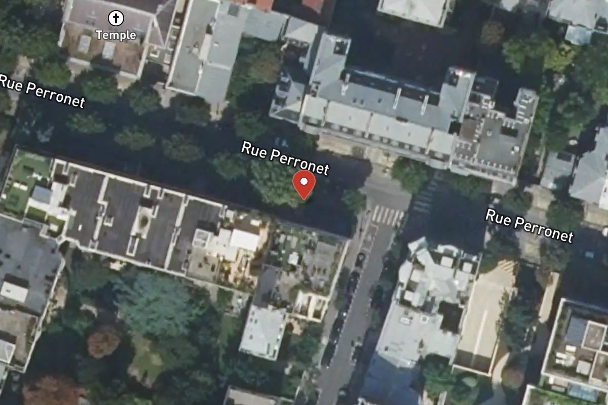 Vue satellite — 53BIS Rue Perronet