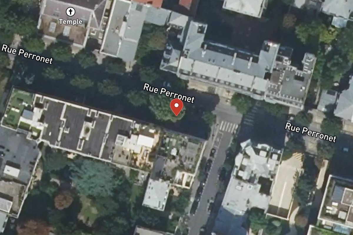 Vue satellite — 53 Rue Perronet